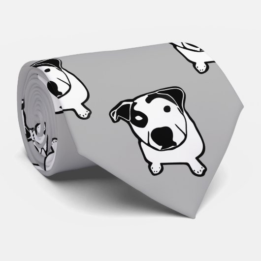 Grafische de Rib van de Stier van de kuil Stropdas (Opgerold)