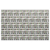 Grafische Dit en Dah Ham Radio Fabric passen het a Stof (Fat Quarter)