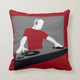 Grafische DJ-draaitafel kussen
