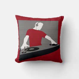 Grafische DJ Platenspeler Pillow Kussen
