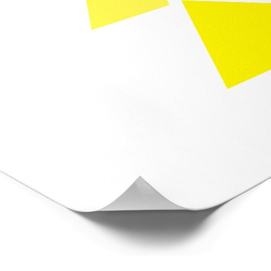 GRAFISCHE DRIANGELART POSTER (Hoek)