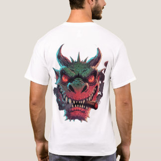 Grafische edgy urban fantasy karakter t-shirt