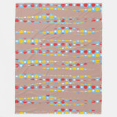 Grafische en abstracte horizontale lijnen fleece deken (Voorkant)