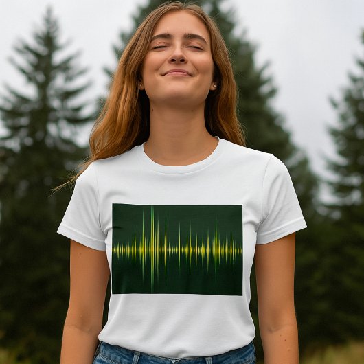Grafische Equalizer Dames T-Shirt