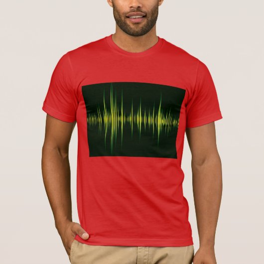 Grafische Equalizer Mannen T-Shirt (Voorkant)