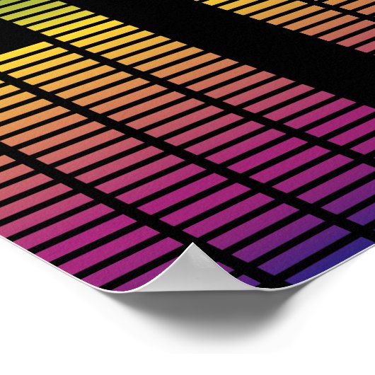 Grafische equalizer poster (Hoek)
