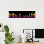Grafische equalizer poster (Thuiskantoor)