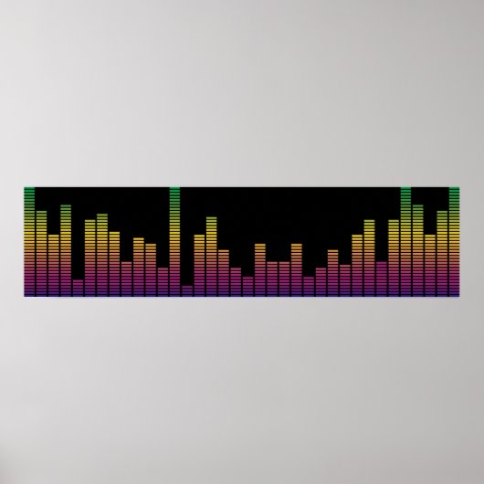 Grafische equalizer poster (Voorkant)