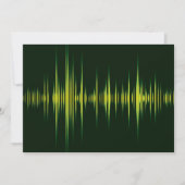 Grafische Equalizer-uitnodigingen Kaart (Voorkant)