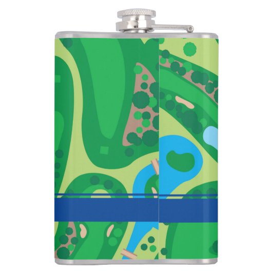 Grafische erlenmeyer van de Gepersonaliseerd vrouw Heupfles (Achterkant)