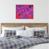 Grafische explosie verpakt Canvas Afdruk (Insitu (Slaapkamer))