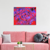 Grafische explosie verpakt Canvas Afdruk (Insitu (Woonkamer))