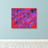 Grafische explosie verpakt Canvas Afdruk (Insitu (Houten vloer))