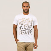 Grafische fietcycluscyclus T-shirt (Voorkant volledig)