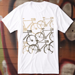 Grafische fietcycluscyclus T-shirt