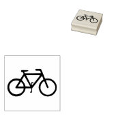 Grafische Fiets 2 inch Rubber Stamp Rubberstempel (Gestempeld)