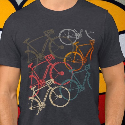 Grafische fietsen / fietsen Black Heather Tri-Blend Shirt