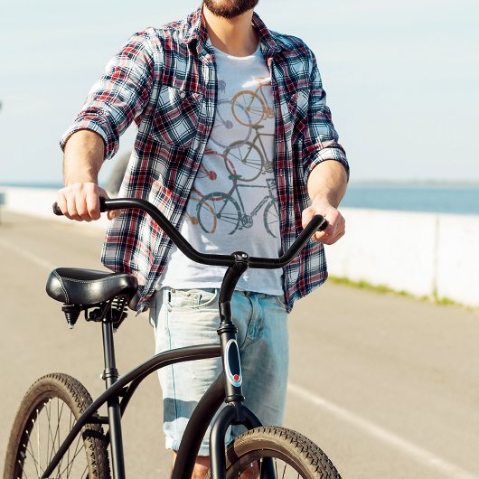 Grafische fietsen / fietsen t-shirt