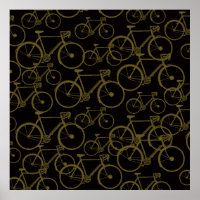 Grafische fietsen op zwarte kunst