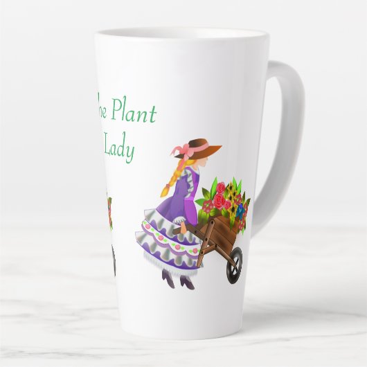  Grafische Floral Latte Mok (Rechterhoek)