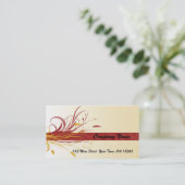  Grafische Floral Visitekaartje (Staand voorkant)