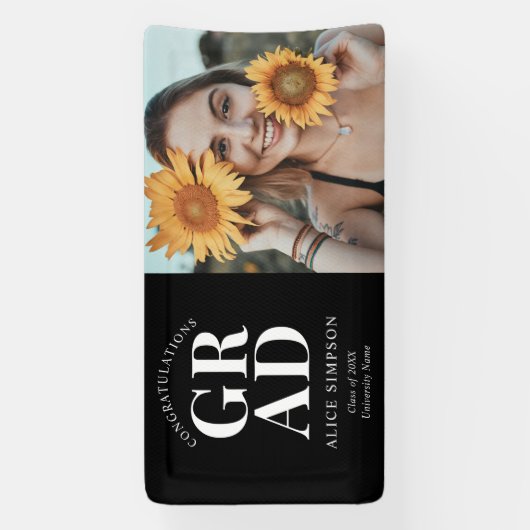 Grafische foto-Afstuderen banner (Verticaal)