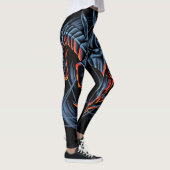 Grafische fusie leggings (Rechts)