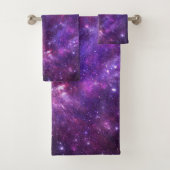 Grafische Galaxy badkamer handdoek set (Insitu)