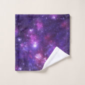 Grafische Galaxy badkamer handdoek set (Wasdoekje)