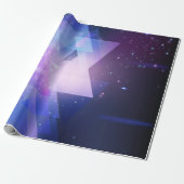 Grafische Galaxy Wrapping Gift Paper Cadeaupapier (Uitgerold)