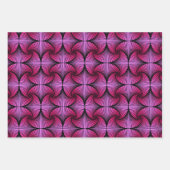 Grafische geometrische 3D Scallop Fan Variety Pack Inpakpapier Vel (Voorkant 3)