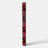Grafische Geometrische 3D Spiraal Twist Rood Case-Mate iPhone Case (Achterkant / Links)