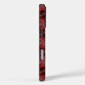 Grafische Geometrische 3D Spiraal Twist Rood Case-Mate iPhone Case (Achterkant / Rechts)
