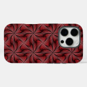 Grafische Geometrische 3D Spiraal Twist Rood Case-Mate iPhone Case (Achterkant (horizontaal))