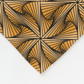 Grafische geometrische 3D spiraalvormige twist Sin Fleece Deken (Hoek)