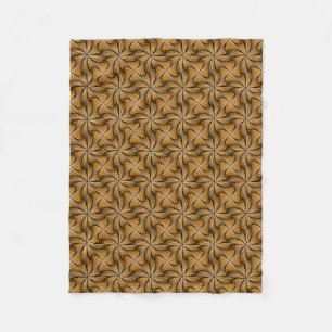 Grafische geometrische 3D spiraalvormige twist Sin Fleece Deken