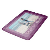 Grafische gepersonaliseerde fototekst Grootma Gift Badmat (Gekanteld)