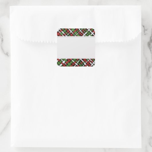 Grafische geweven jute schone etiketten (Tas)