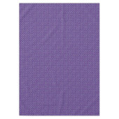 Grafische Geweven Paarse Rattan op Custom Blue Tafelkleed (Voorkant)