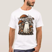 Grafische Ghost in Mushroom Forest T-shirt (Voorkant)