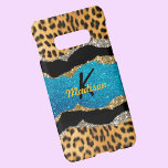 Grafische girale dierlijke drukturquoise glitter m samsung galaxy S10E hoesje<br><div class="desc">knijpen en elegante girale faux glitter in blauwgroen turquoise met trendy dierenprintpatroon om een speciaal stijlvol hoesje te creëer om uw apparaat te beschermen. Mooie, moderne en koele cover voor de trendbarige en kunstliefhebbende heuptrendsetter. Dit stijlvolle, stijlvolle design zou geweldig zijn voor meisjes die graag dunne design dragen die gemengd...</div>