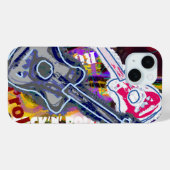 Grafische gitaren rock muziek Case-Mate iPhone case (Achterkant (horizontaal))
