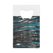 Grafische golfgolf creditkaart flessenopener (Achterkant)