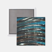 Grafische golfgolf magneet (Voorkant / Achterkant)