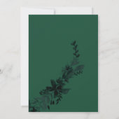 Grafische goudtypografie Floral green leaf Sweet 1 Kaart (Achterkant)