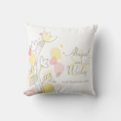 Grafische hedendaagse bloempotten kussen (Voorkant)