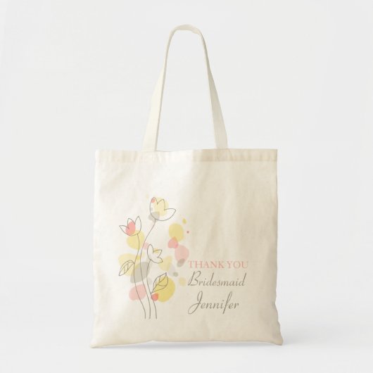 Grafische hedendaagse bruidsschat tote bag (Voorkant)
