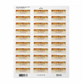 Grafische herfst bladeren label (Full Sheet)