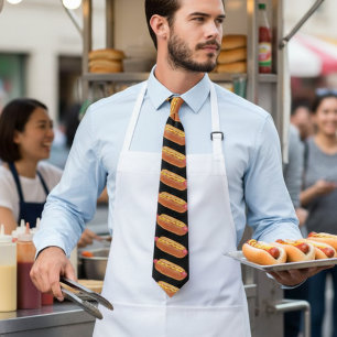 grafische hotdog stropdas