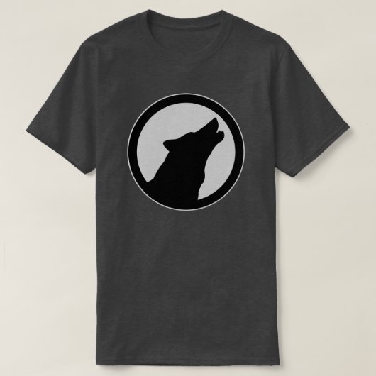 GRAFISCHE HOWLING WOLF ONTWERPILLUSTRATIE T-SHIRT (Design voorkant)